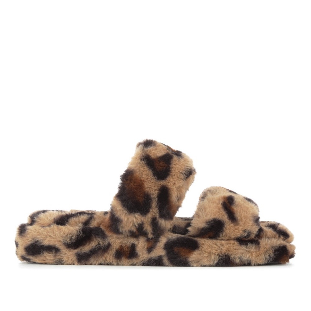 NWT SODA LEOPARD SANDAL SLIPPERS